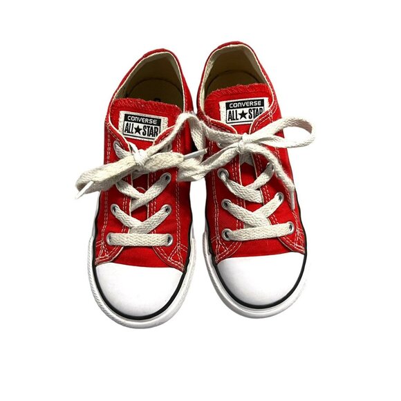 Converse All-Star Sz 10 Red Canvas Sneakers - Picture 8 of 10